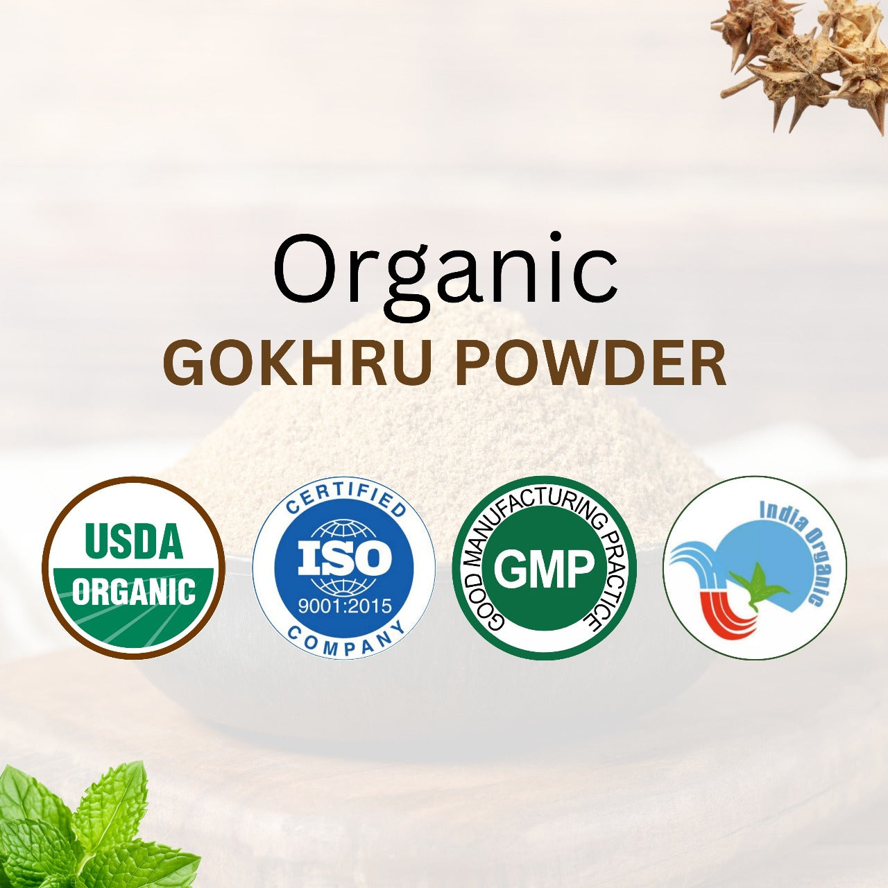 Shivatattva Organic Gokhru Powder 200g – Tribulus terrestris for Testosterone, Kidney & Strength Support Shivatattva.in