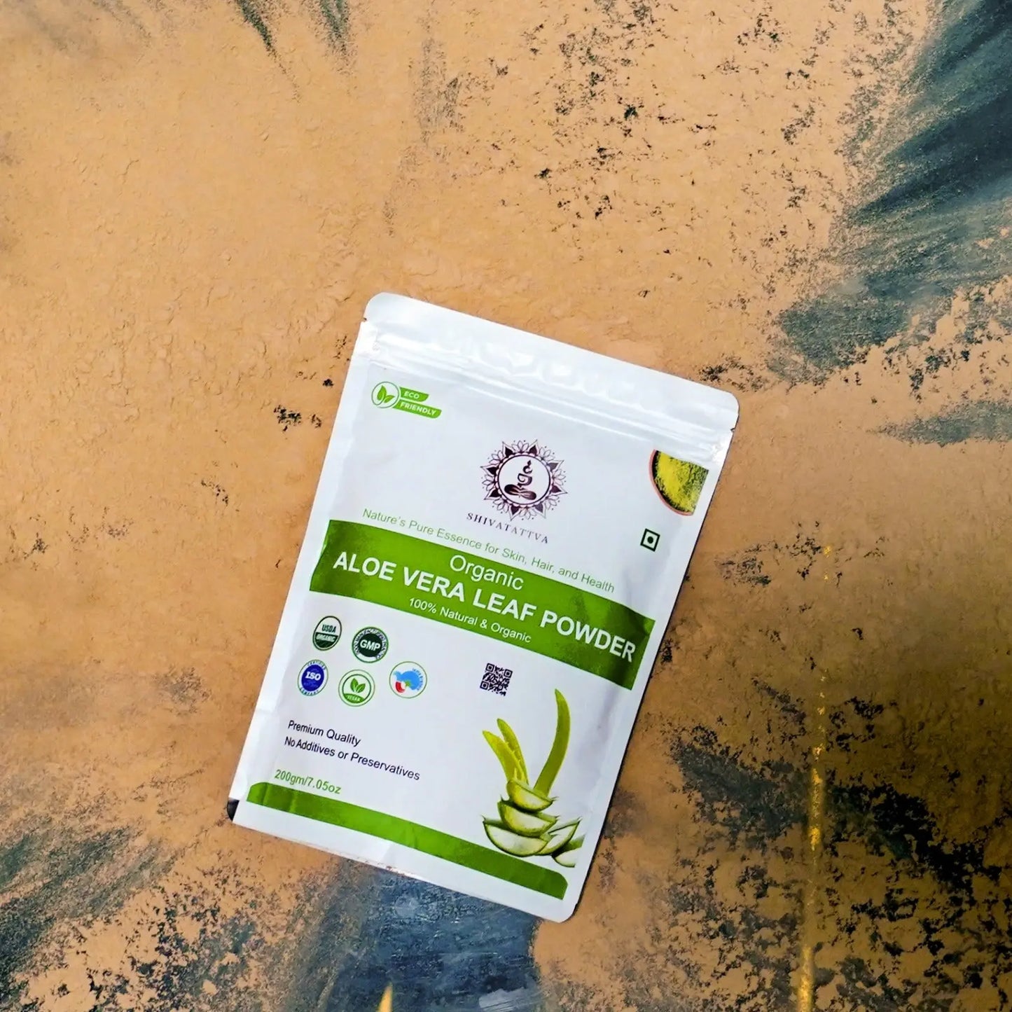 Shivatattva Organic Aloe Vera Leaf Powder 200g – For Skin, Hair & Internal Detox | Edible & Pure