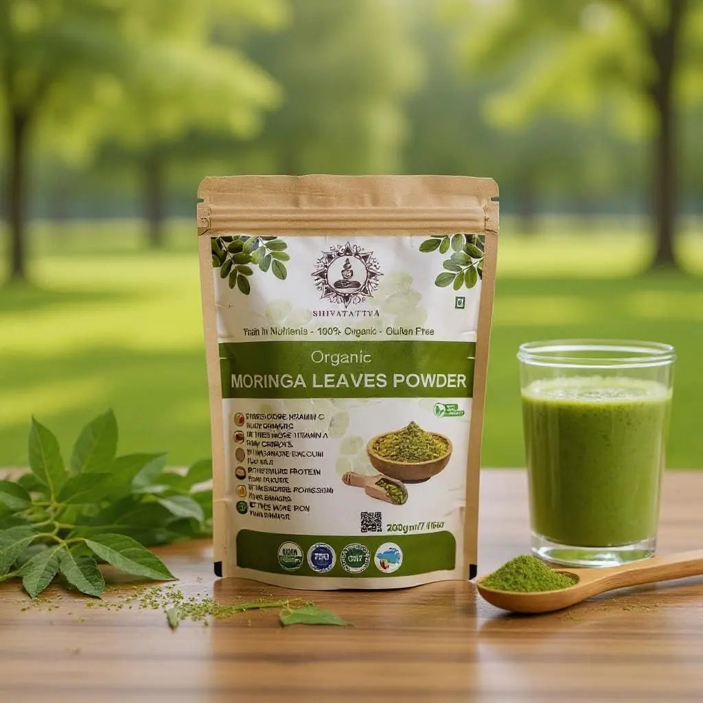 Shivatattva Organic Moringa Leaf Powder | Superfood for Immunity, Energy & Detox (200g)