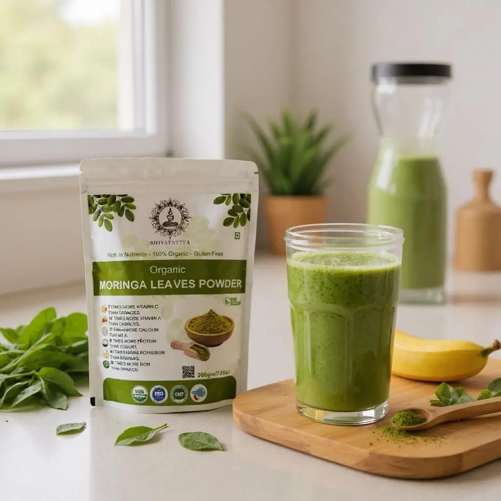 Shivatattva Organic Moringa Leaf Powder | Superfood for Immunity, Energy & Detox (200g)