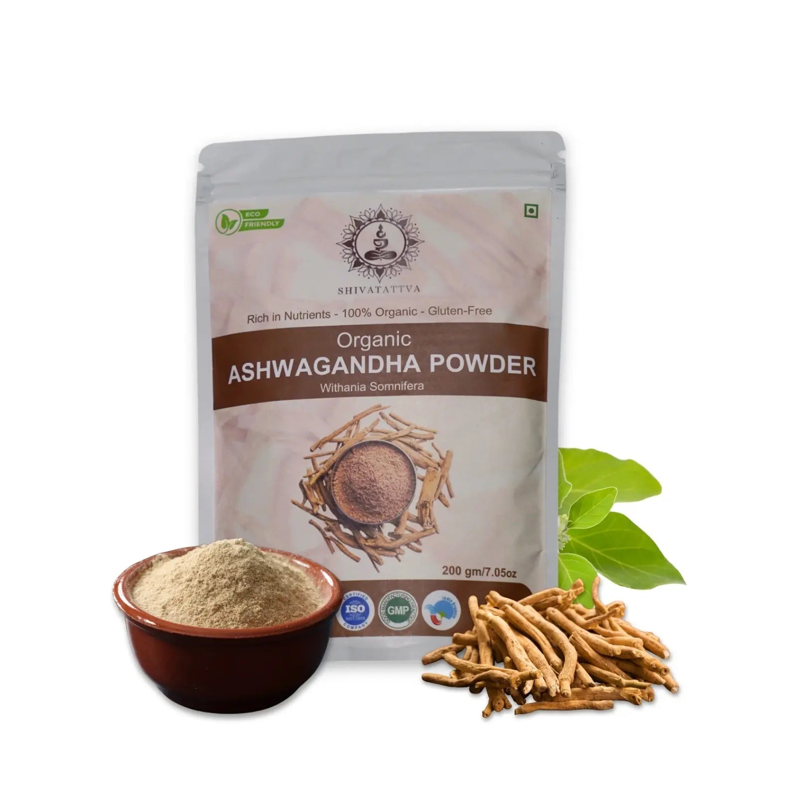 Shivatattva Organic Ashwagandha Powder 200g – Ayurvedic Churna for Stress, Sleep & Immunity